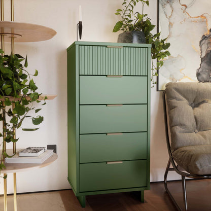 Manhattan Comfort Granville Tall Narrow Dresser