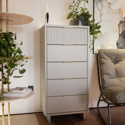 Manhattan Comfort Granville Tall Narrow Dresser