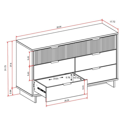 Manhattan Comfort Granville Double Wide Dresser