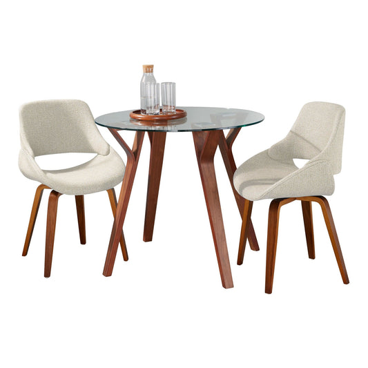 Majestic Office Furniture Round Fabrico Dining Set - 3 Piece
