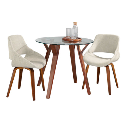 Majestic Office Furniture Round Fabrico Dining Set - 3 Piece