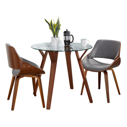 Lumisource Folia Round Fabrizzi Dining Set - 3 Piece