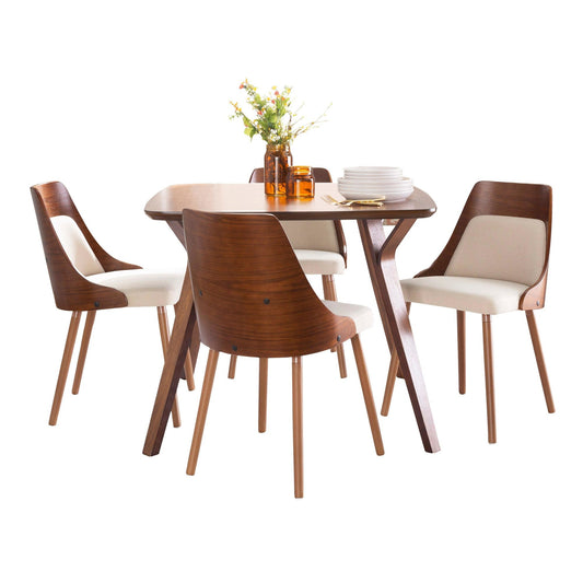 Lumisource Folia - Anabelle Square Dining Set - 5 Piece