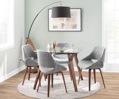 Lumisource Folia Square Fabrico Dining Set - 5 Piece