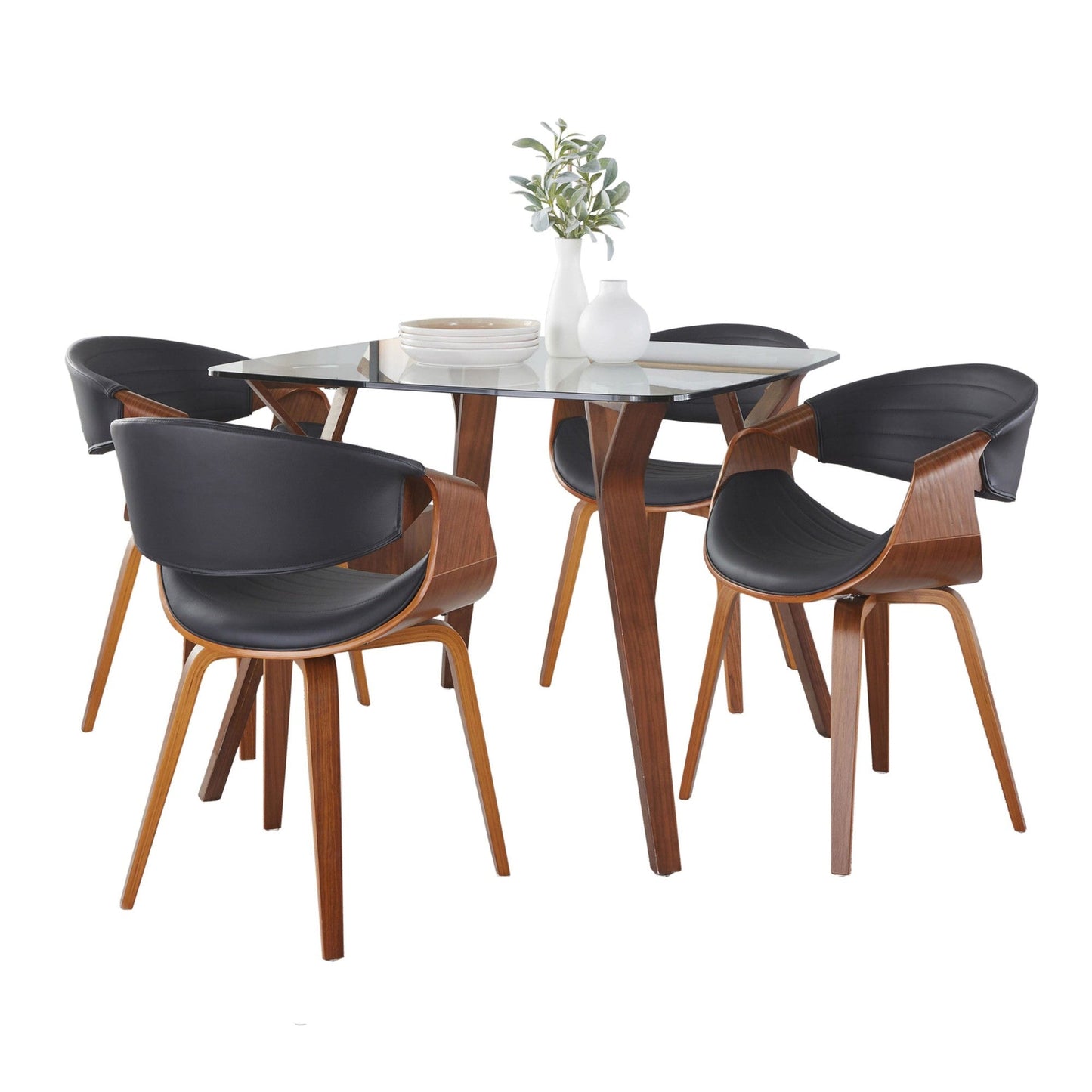 Lumisource Folia-symphony Square Dining Set - 5 Piece