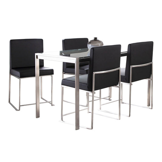 Lumisource Fuji High Back Dining Set - 5 Piece