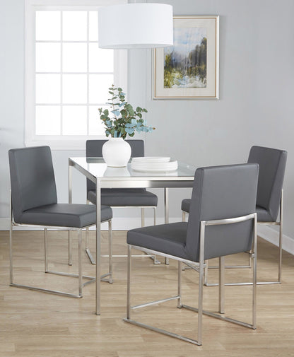 Lumisource Fuji High Back Dining Set - 5 Piece