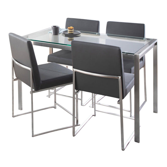 Lumisource Fuji High Back Dining Set - 5 Piece
