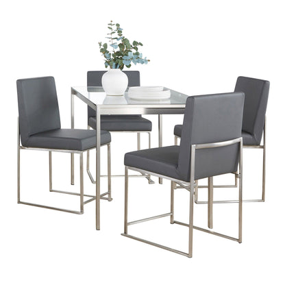 Lumisource Fuji High Back Dining Set - 5 Piece