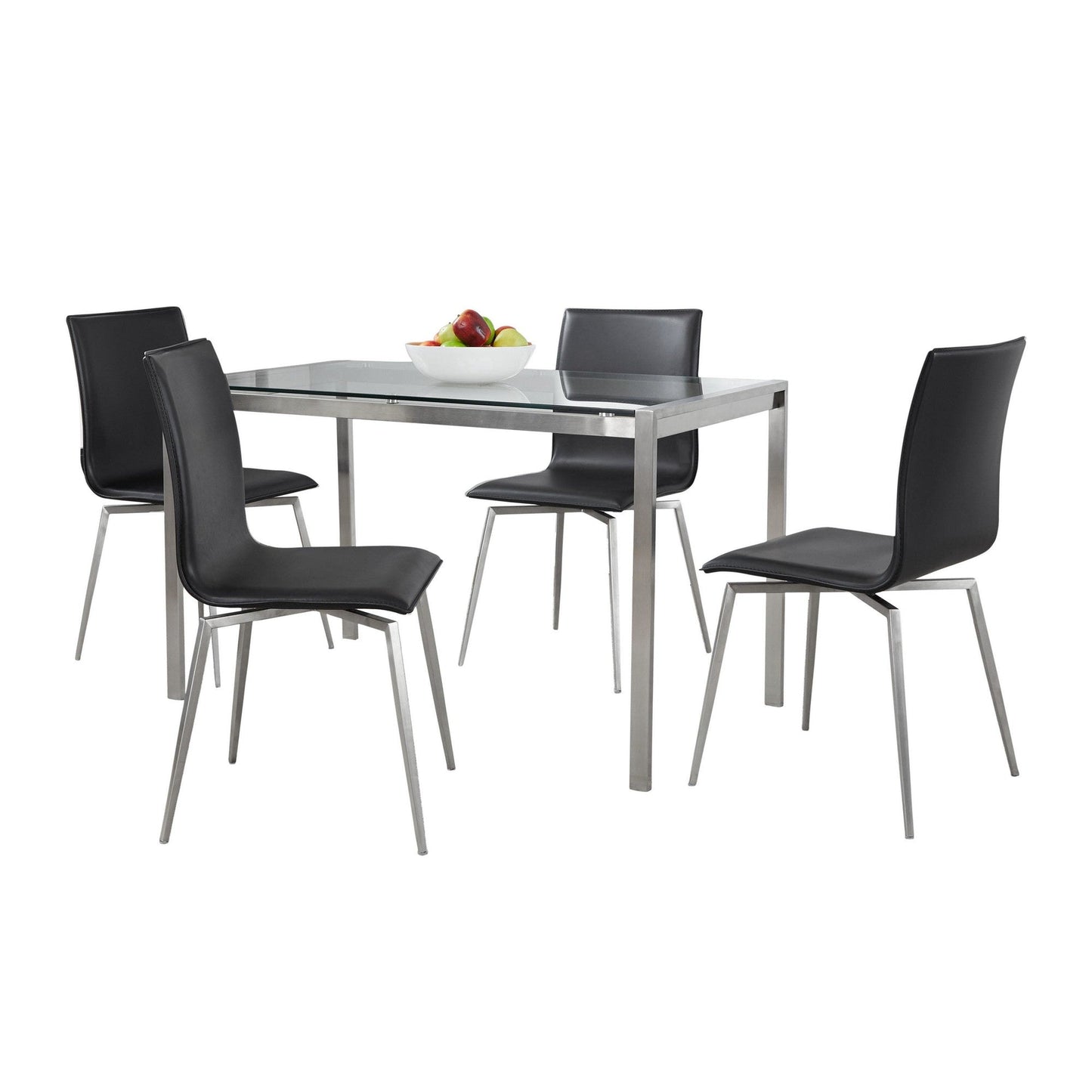 Lumisource Fuji-mason Upholstered Swivel Dining Set - 5 Piece