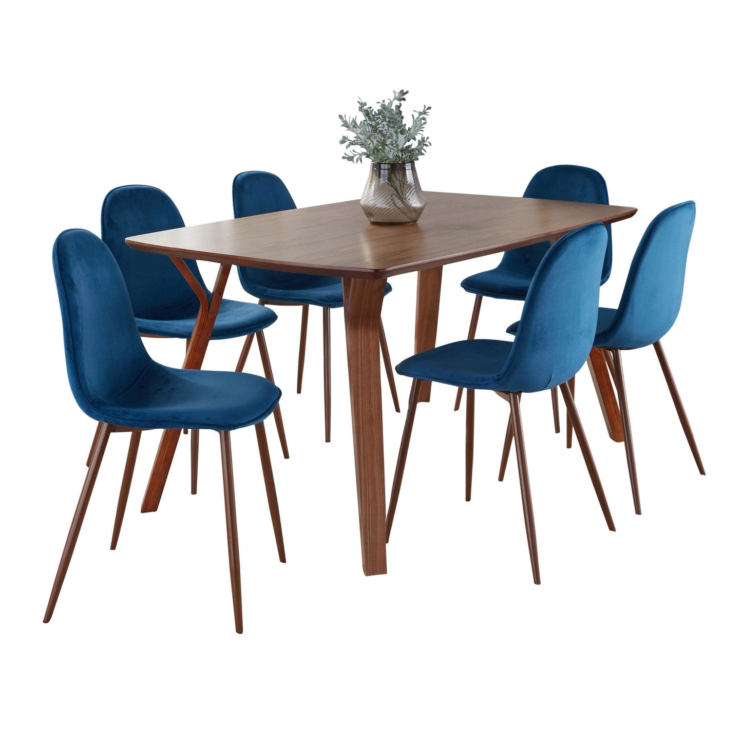 Lumisource Folia Pebble Dining Set - 7 Piece