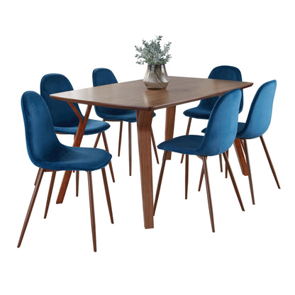 Lumisource Folia Pebble Dining Set - 7 Piece