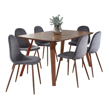Lumisource Folia Pebble Dining Set - 7 Piece
