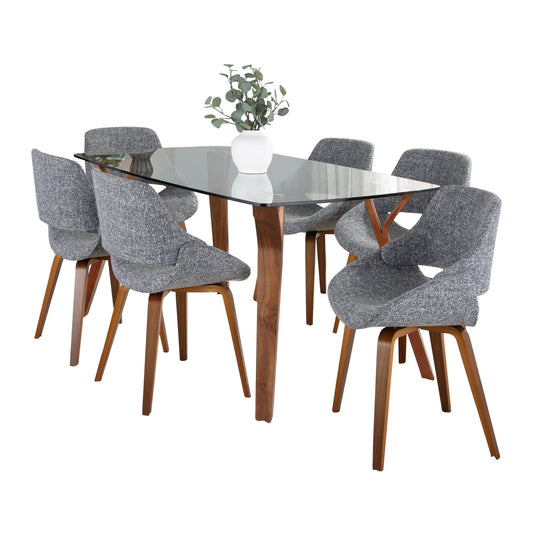 Lumisource Folia Fabrico Dining Set - 7 Piece