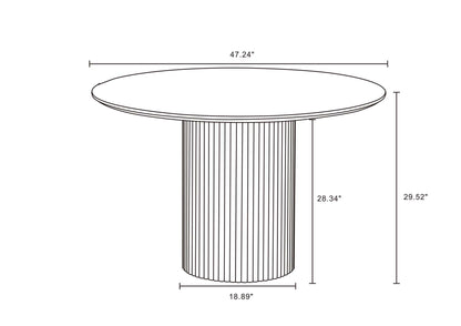 Manhattan Comfort Hathaway Dining Table