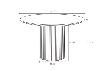 Manhattan Comfort Hathaway Dining Table