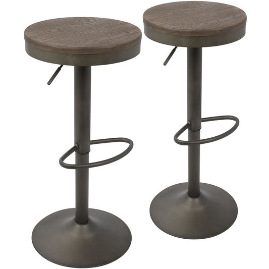 Majestic Office Furniture Adjustable Barstool - Set of 2