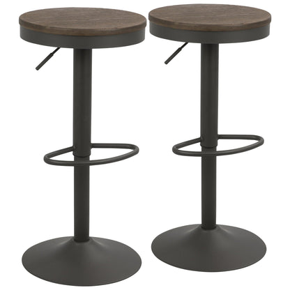 Majestic Office Furniture Adjustable Barstool - Set of 2