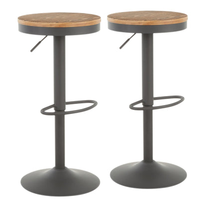 Majestic Office Furniture Adjustable Barstool - Set of 2