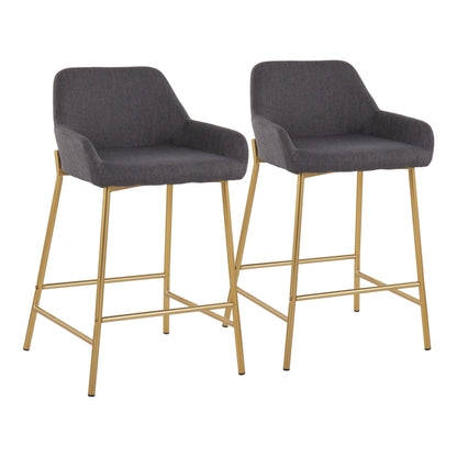 Majestic Office Furniture 24" Fixed-Height Counter Stool - Set of 2