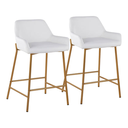 Majestic Office Furniture 24" Fixed-Height Counter Stool - Set of 2