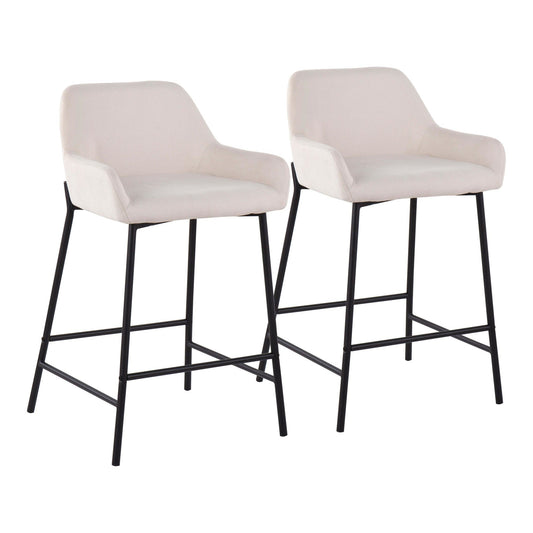 Majestic Office Furniture 24" Fixed-Height Counter Stool - Set of 2