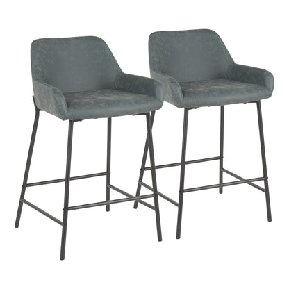 Majestic Office Furniture 24" Fixed-Height Counter Stool - Set of 2
