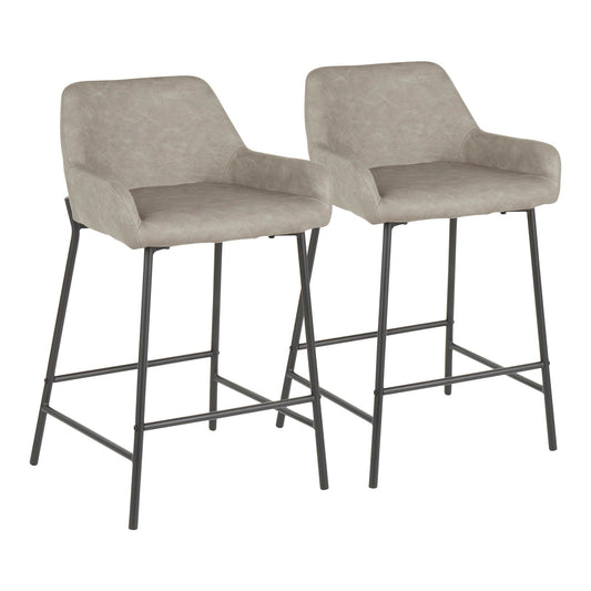 Majestic Office Furniture 24" Fixed-Height Counter Stool - Set of 2