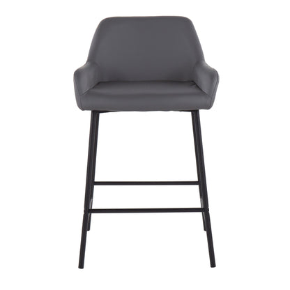 Majestic Office Furniture 24" Fixed-Height Counter Stool - Set of 2