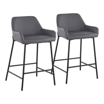 Majestic Office Furniture 24" Fixed-Height Counter Stool - Set of 2