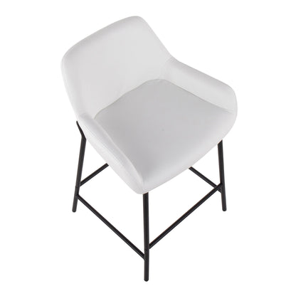Majestic Office Furniture 24" Fixed-Height Counter Stool - Set of 2