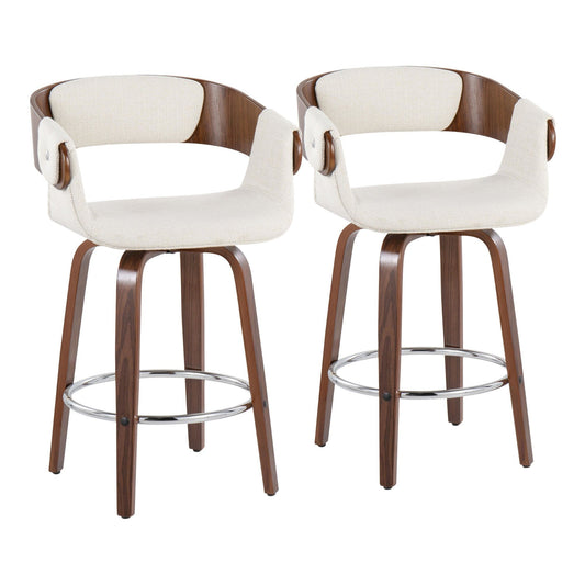 Majestic Office Furniture 24" Fixed-Height Counter Stool - Set of 2