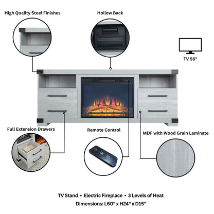 Manhattan Comfort Fireplace and Richmond Fireplace