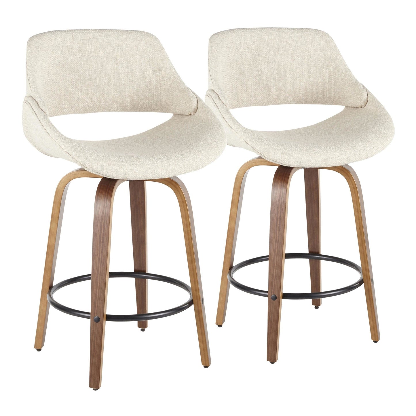 Majestic Office Furniture 26" Fixed-Height Counter Stool - Set of 2