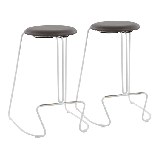 Majestic Office Furniture 26" Fixed-Height Counter Stool - Set of 2