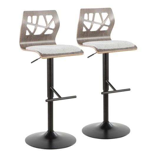 Majestic Office Furniture Adjustable Barstool - Set of 2