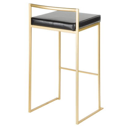 Majestic Office Furniture Stacker 30" Fixed-Height Barstool - Set of 2