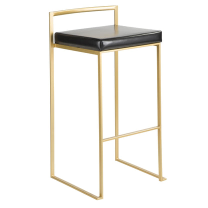 Majestic Office Furniture Stacker 30" Fixed-Height Barstool - Set of 2