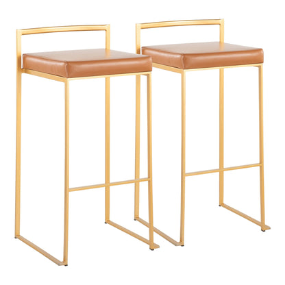 Majestic Office Furniture Stacker 30" Fixed-Height Barstool - Set of 2