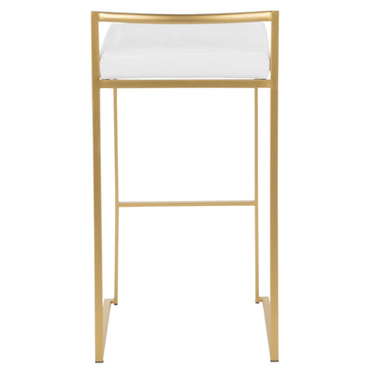Majestic Office Furniture Stacker 30" Fixed-Height Barstool - Set of 2