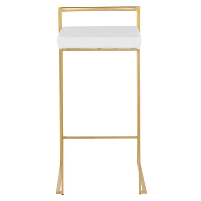 Majestic Office Furniture Stacker 30" Fixed-Height Barstool - Set of 2