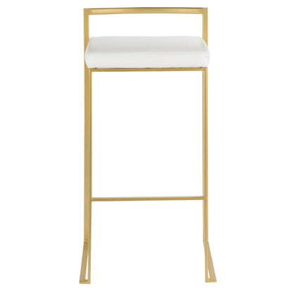 Majestic Office Furniture Stacker 30" Fixed-Height Barstool - Set of 2
