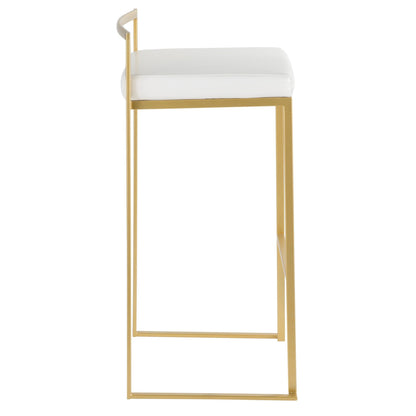 Majestic Office Furniture Stacker 30" Fixed-Height Barstool - Set of 2
