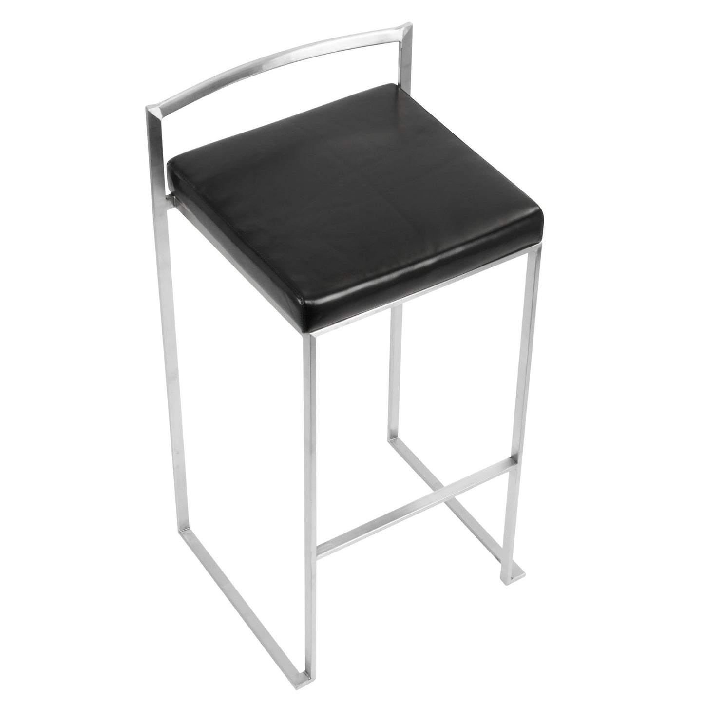Majestic Office Furniture Stacker 30" Fixed-Height Barstool - Set of 2