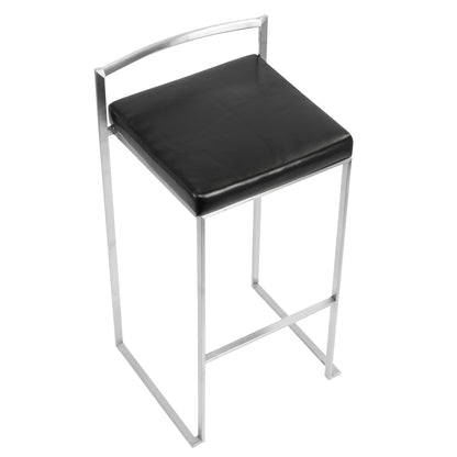 Majestic Office Furniture Stacker 30" Fixed-Height Barstool - Set of 2