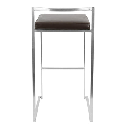 Majestic Office Furniture Stacker 30" Fixed-Height Barstool - Set of 2