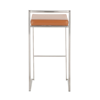 Majestic Office Furniture Stacker 30" Fixed-Height Barstool - Set of 2