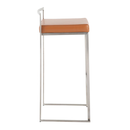 Majestic Office Furniture Stacker 30" Fixed-Height Barstool - Set of 2