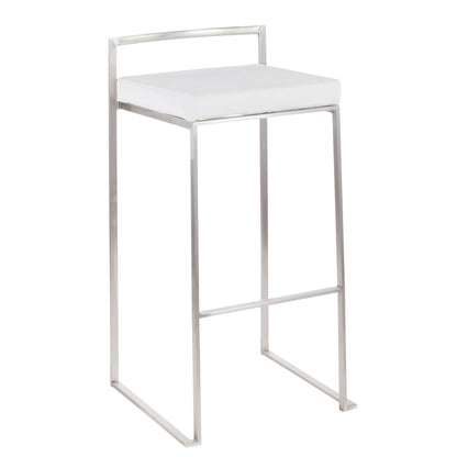 Majestic Office Furniture Stacker 30" Fixed-Height Barstool - Set of 2