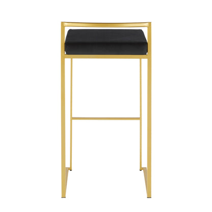 Majestic Office Furniture Stacker 30" Fixed-Height Barstool - Set of 2